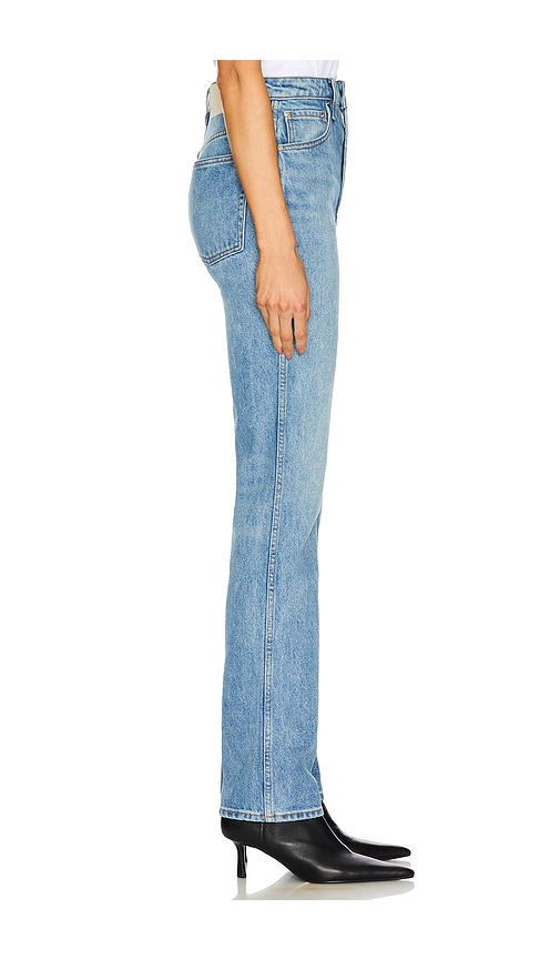  Grlfrnd Sara Super High Rise Slim Straight Jeans In Denim-medium. Taglia 26. Also In 23, 24, 25, 27, 28. 