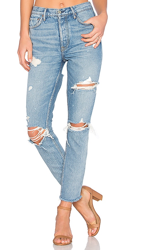 jeans with slits on back