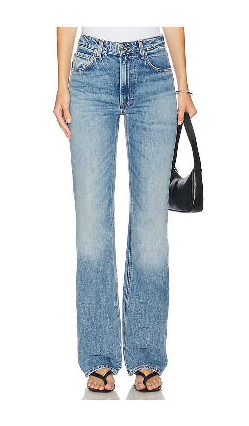 Melanie High Rise Boot Cut in Blue. - size 31 (also in 23, 24, 25, 26, 27, 28, 29, 30, 32)