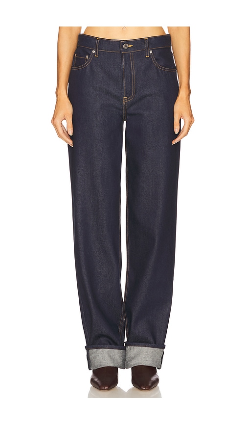Grlfrnd Bella Low Rise Boyfriend In Blue