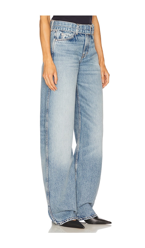 Grlfrnd Austen Low Rise Belted In Blue
