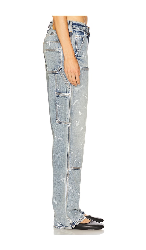 Grlfrnd Bella Low Rise Boyfriend Carpenter In Blue