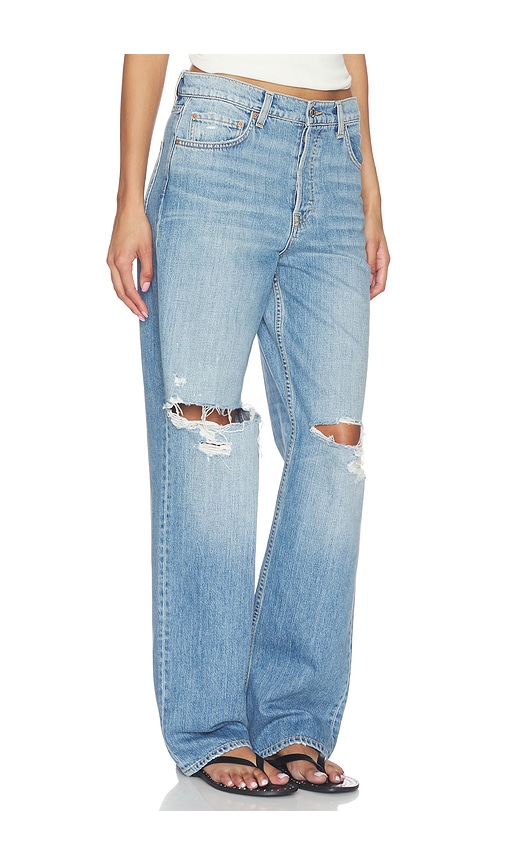 GRLFRND Bella Low Rise Boyfriend in Blue. - size 23 (also in 25, 24, 26, 27, 28, 29, 30, 31)