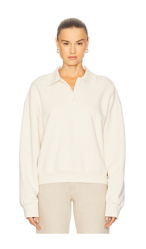 Grlfrnd Polo Sweatshirt In White