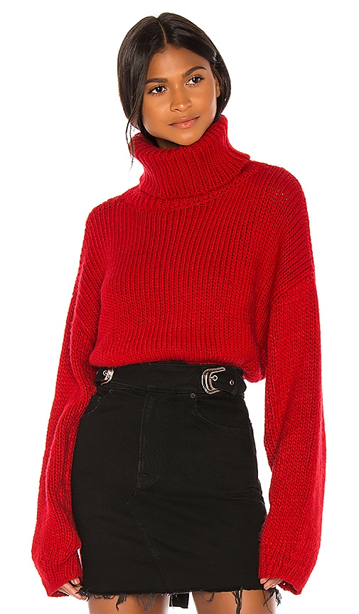 Turtleneck 2025 red sweater