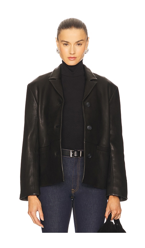 GRLFRND Marlo Leather Blazer