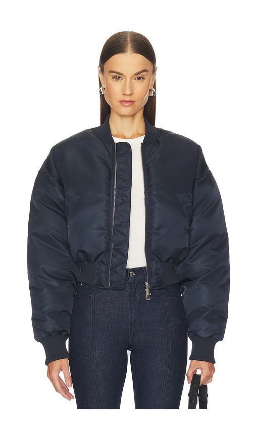 Grlfrnd Carter Bomber Jacket In Blue