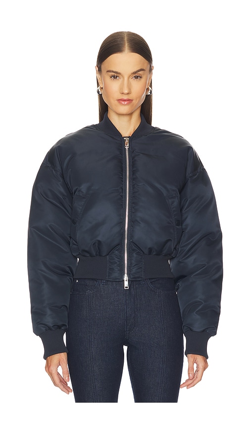 Grlfrnd Carter Bomber Jacket In Blue