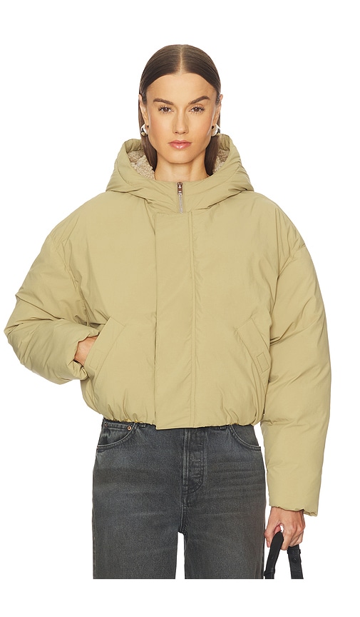 Grlfrnd Greer Puffer Jacket In Brown
