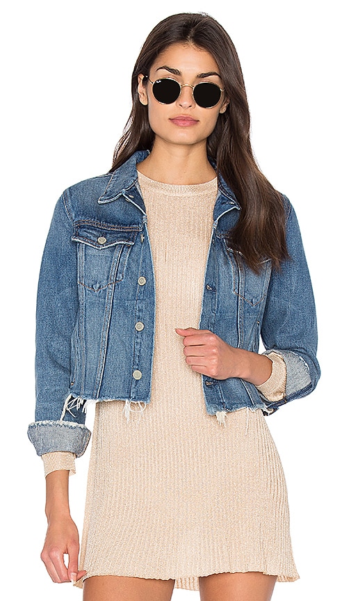 cara cropped denim jacket