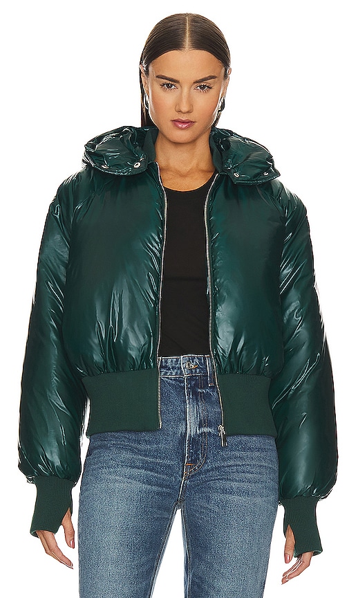 Grlfrnd The Puff Bomber In Pine Green