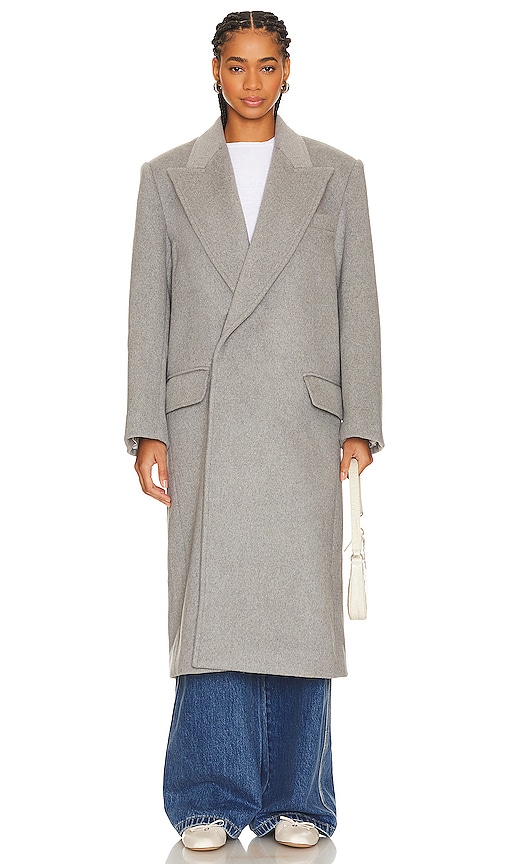 Shop Grlfrnd Bronte Oversized Coat In Grey