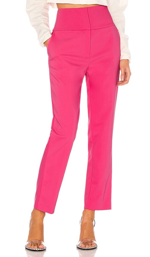 GRLFRND Cameron Trousers in Bright Pink