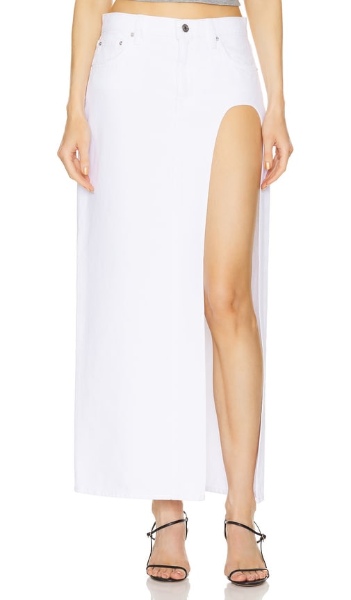 Shop Grlfrnd Blanca Maxi Skirt In White