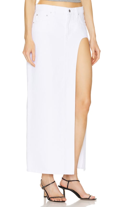 Shop Grlfrnd Blanca Maxi Skirt In White
