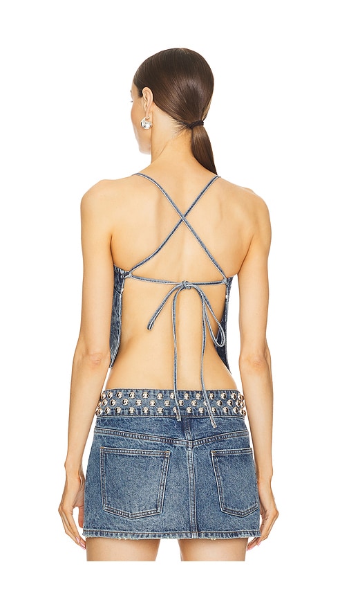  Grlfrnd Trägertop Yoli Cross Back In Denim-medium. Größe L. Also In Xxs, Xl. 