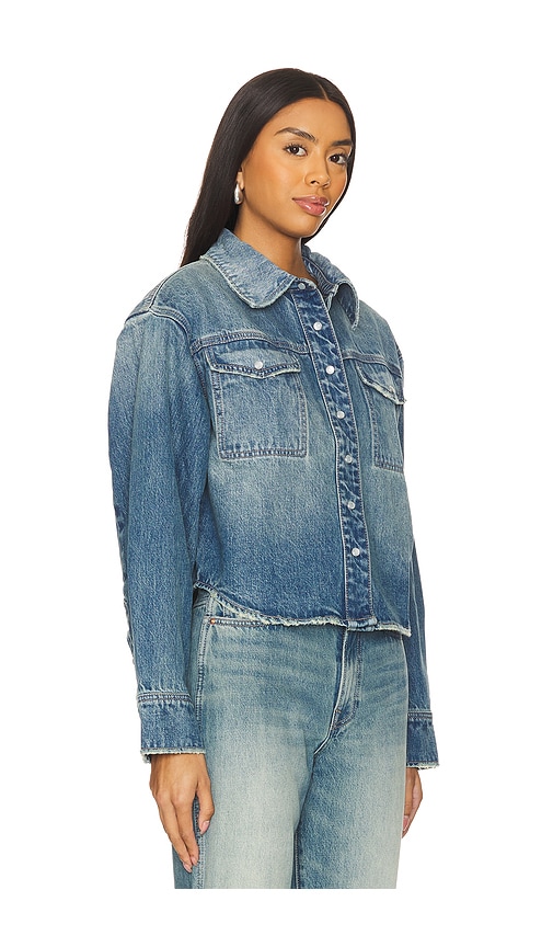 Shop Grlfrnd Michaela Denim Shirt In Blue