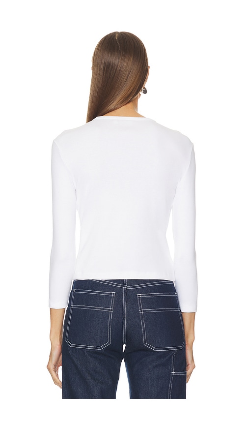  Grlfrnd Shirt 3/4 Sleeve Tee In White. Größe Xs. Also In Xl. 