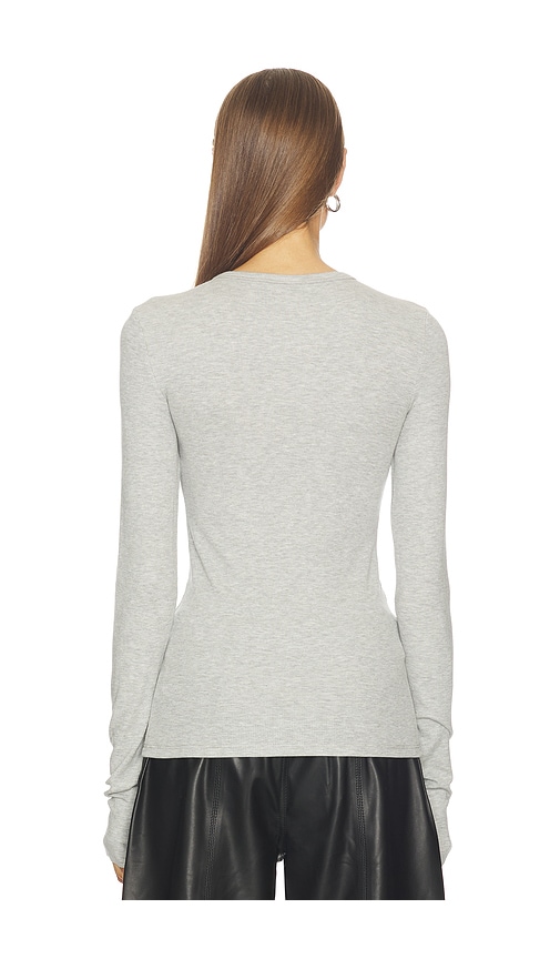  Grlfrnd Camiseta Crew Neck Extra Long Sleeve Tee En Color Gris Claro Talla S  (también En Xl, Xs, Xxs). 