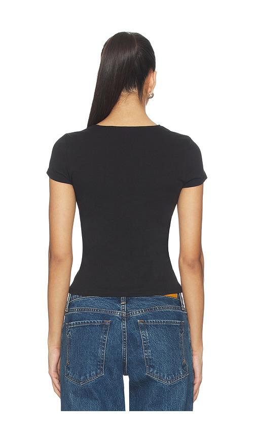  Grlfrnd Camiseta Keyhole Twist Short Sleeve Tee En Color Negro Talla L  (también En M, S, Xl, Xs, Xxs). 