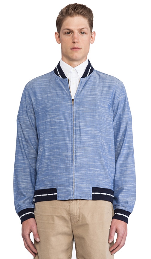 Chambray Varsity Jacket