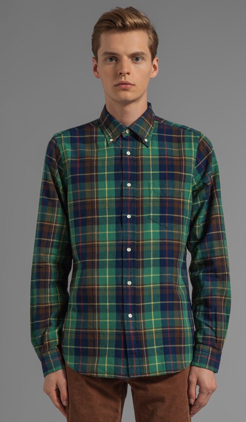 Indigo Oxford Check
