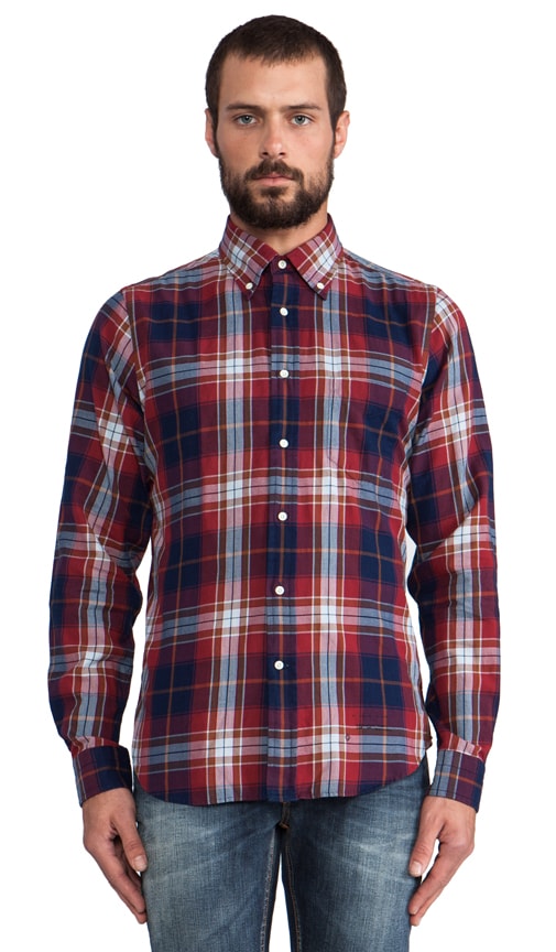 Indigo Twill Button Down