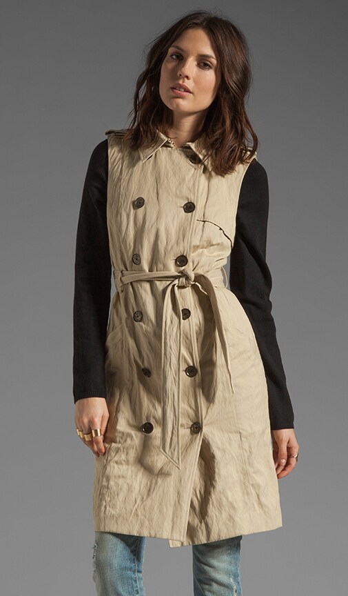 Knit Sleeve Trench