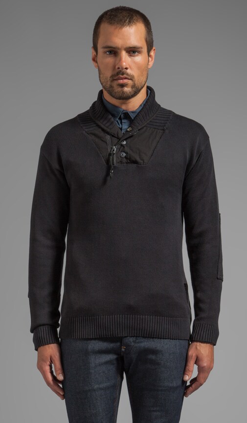 Process Shawl Collar Knit