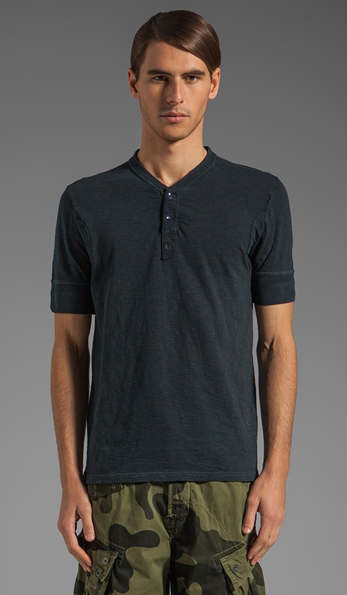 Granddad Short Sleeve Henley