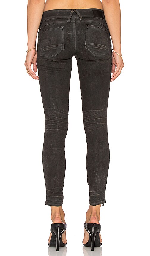 lynn mid waist skinny jeans dark aged