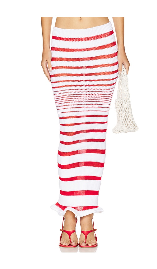 George Trochopoulos Maxi Stripe Skirt