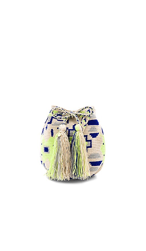 Guanabana Medium Bucket Bag in Blue & Green | REVOLVE