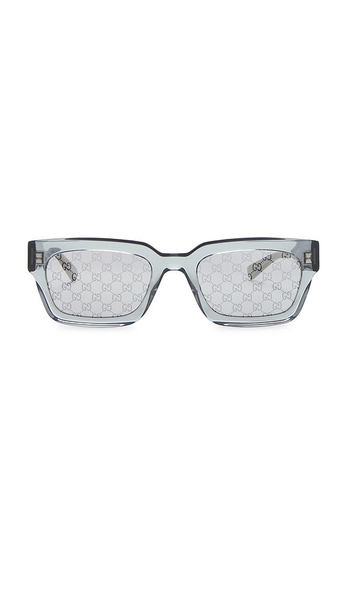 Gucci G Monogram Rectangular Sunglasses