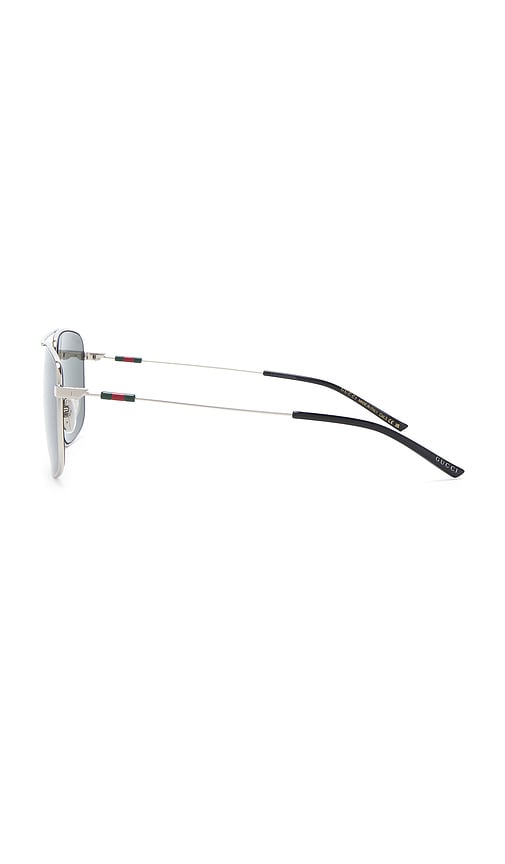 Gucci Sonnenbrille In Metallic Silver. 
