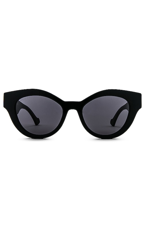 Gucci Generation Cat Eye in Shiny Black | REVOLVE