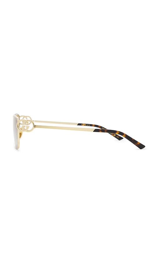  Gucci Sonnenbrille In Metallic Gold. 