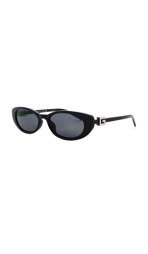 Shop Gucci G String Strass Sunglasses In 블랙 & 그레이