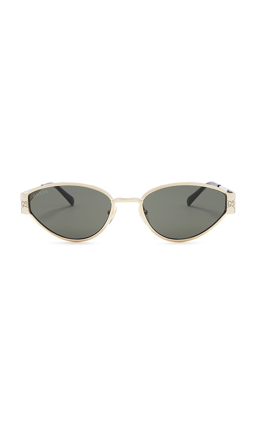 Gucci Oval Sunglasses in Grey.