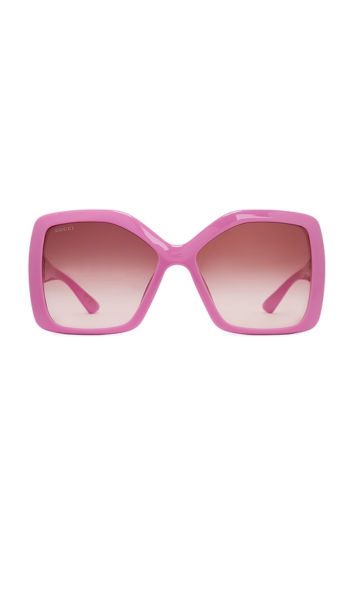 Gucci Square Sunglasses in Pink - Gucci - Modalova