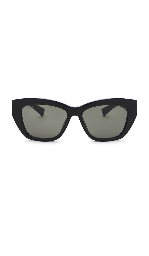 Gucci Cat Eye Sunglasses in Black & Grey