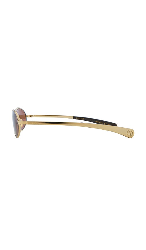  Gucci Sonnenbrille Rodeo Drive In Metallic Gold. 