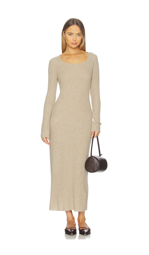 Guest In Residence Wide Rib Dress In Brown