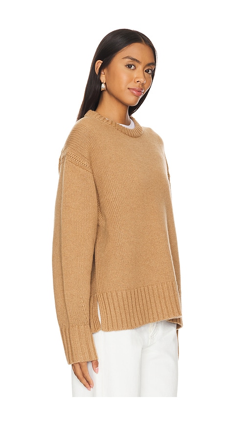 Shop Guest In Residence Cozy Crew Sweater In Almond