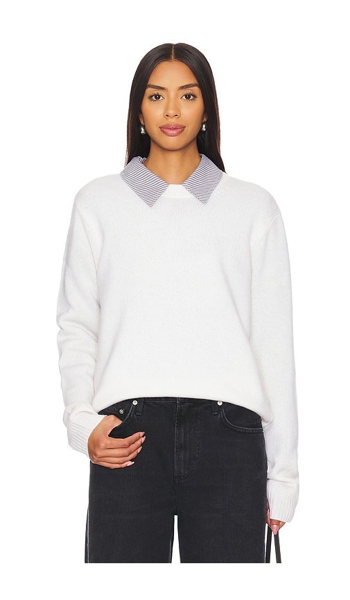 Shop Guest In Residence Allday Crew Cashmere Sweater In Cream