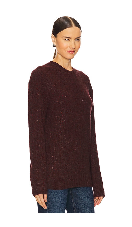 Shop Guest In Residence All Day Crew Cashmere Sweater In Purple