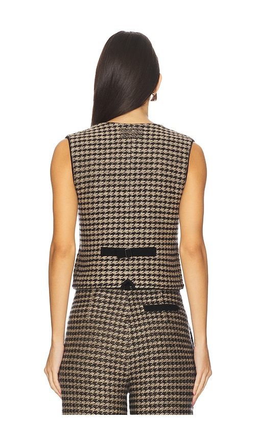  Guest In Residence Weste Houndstooth In Black. Größe S. Also In M, L, Xl. 