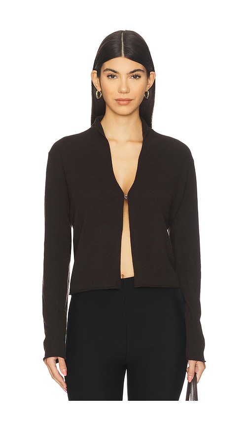 Guest In Residence Stealth Cardigan In Black