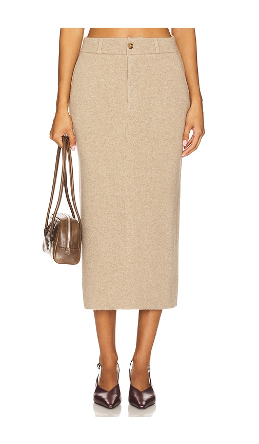 Guest In Residence Tailored Skirt In Brown