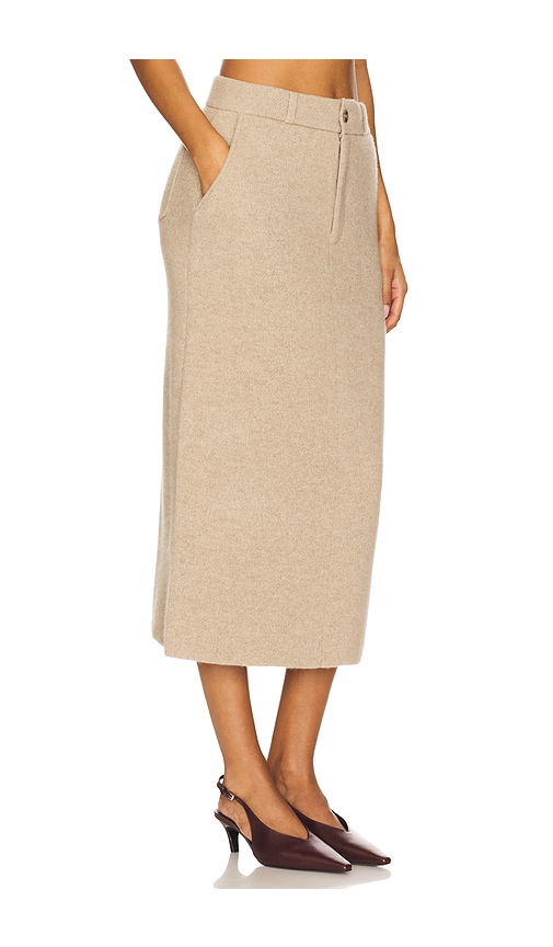 Guest In Residence Tailored Skirt In Brown